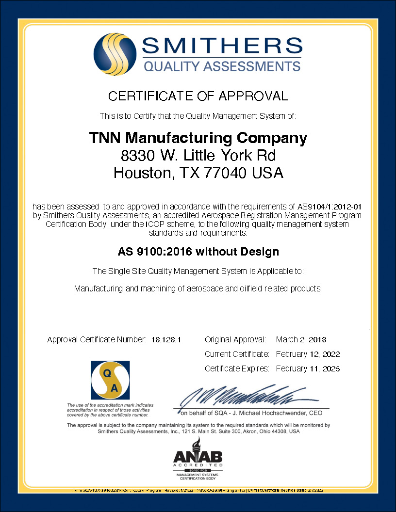 TNN ISO Registration